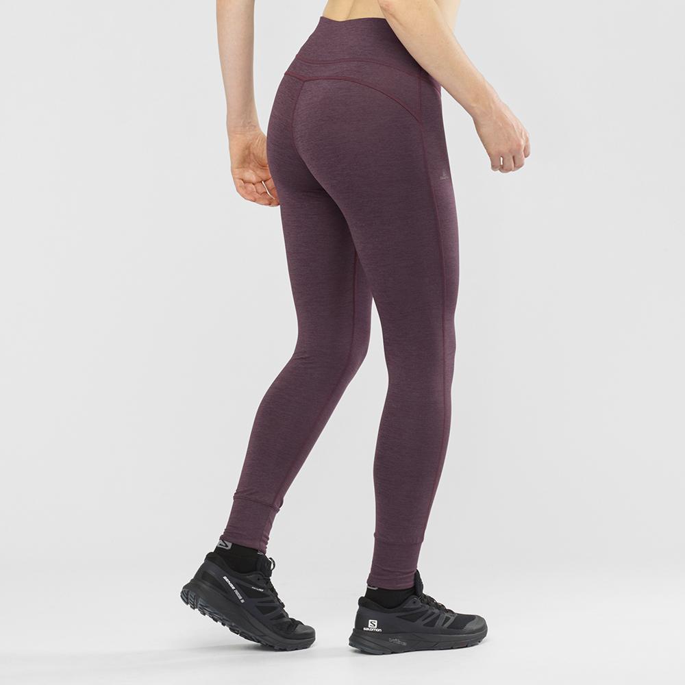 Salomon Dk - Salomon Leggings Dame - Salomon Comet Tech Leg W Lilla